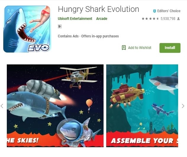 9. Hungry Shark Evolution