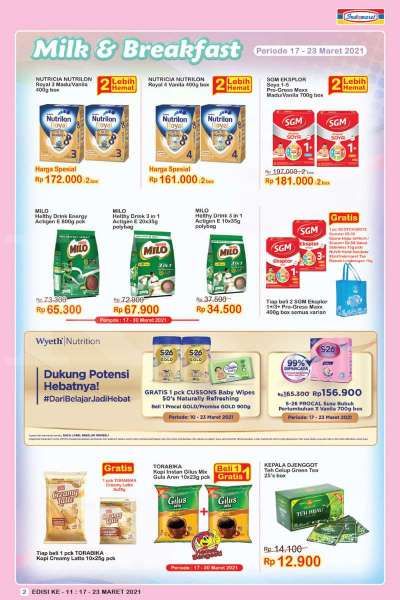 3. Milk Breakfast 17 Maret – 23 Maret 2021