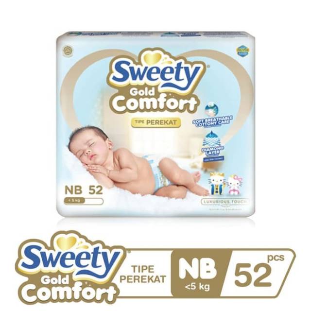 10. Sweety Comfort Gold Newborn