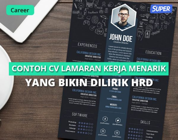 8 Contoh CV Lamaran Kerja Menarik Yang Bikin Dilirik HRD