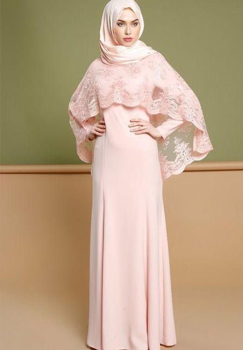 5. Kebaya Modern Hijab Capelet Dress
