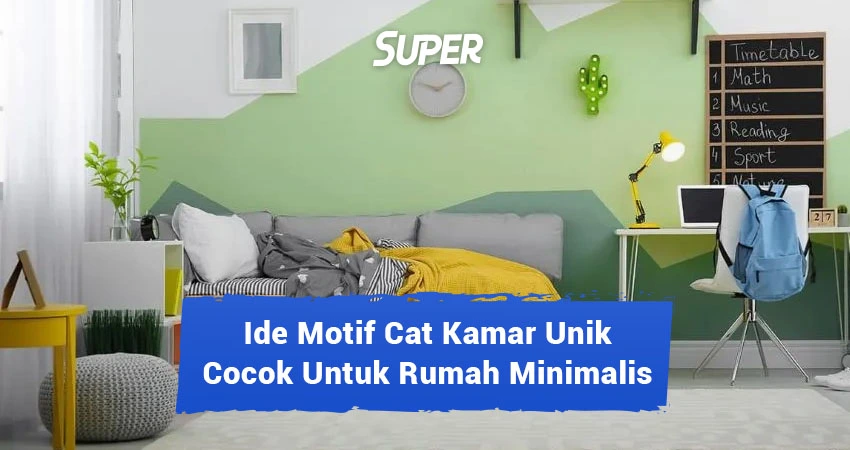 motif cat kamar unik