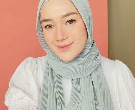 Hijab pashmina plisket