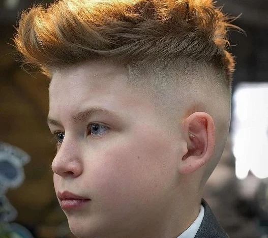Messy faux hawk