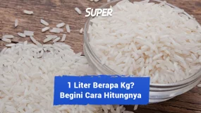 1 liter beras berapa kg