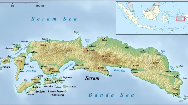 peta pulau seram