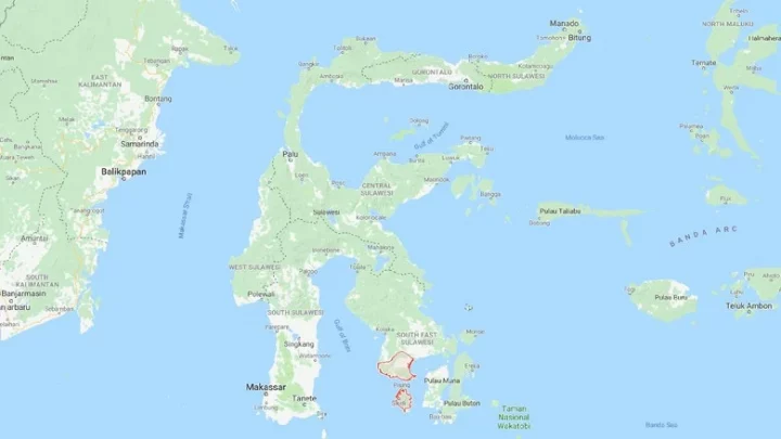 peta pulau sulawesi