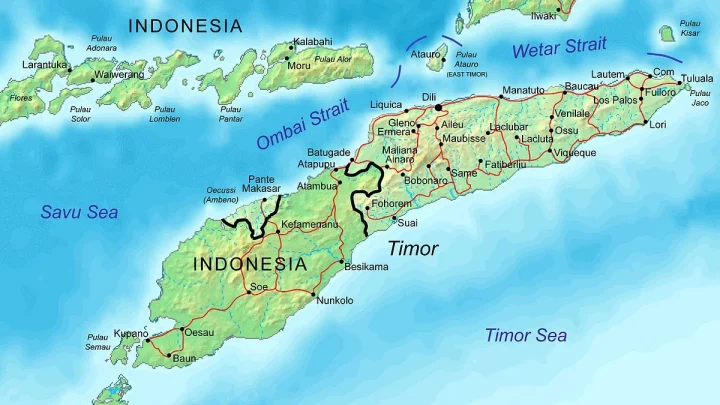 peta pulau timor