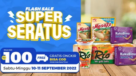 Flash Sale Super Seratus 10-11 Septermber