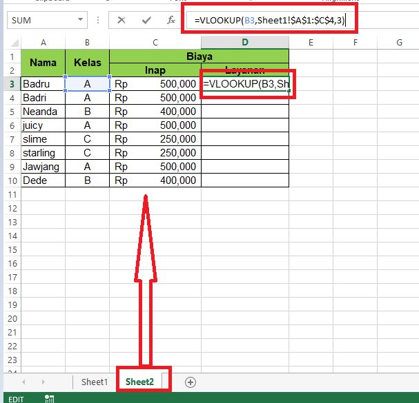 Excel Cara Menguasai Rumus Fungsi Vlookup Dan Hlookup Beda Sheet Hot