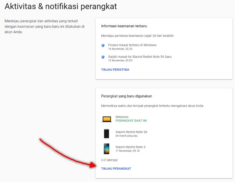 cara keluar dari akun google