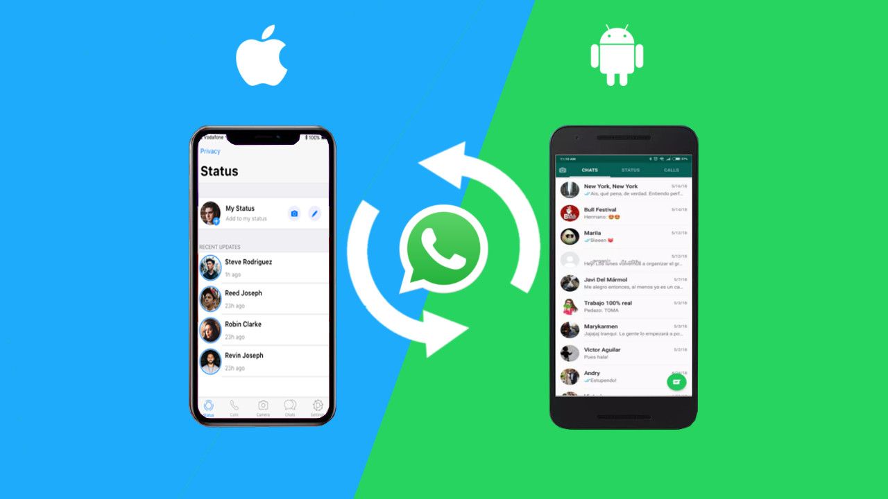 cara pindah data WA android ke iPhone