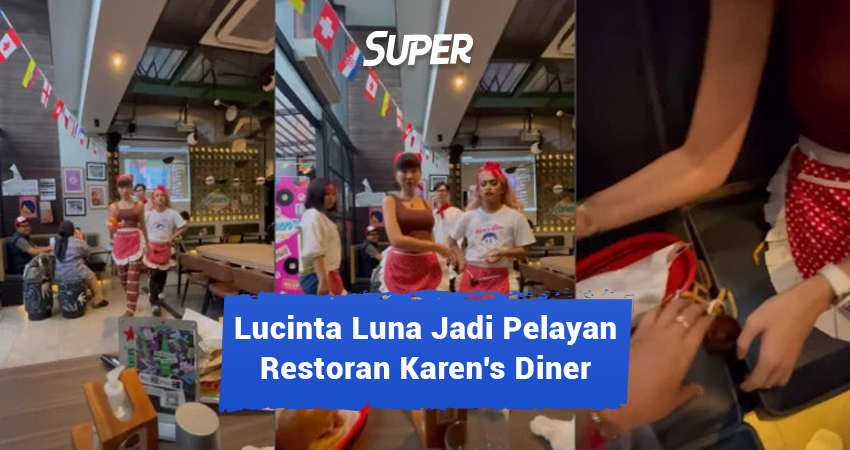 lucinta luna jadi pelayan restoran
