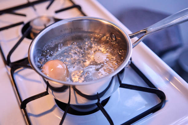 cara buat telur separuh masak