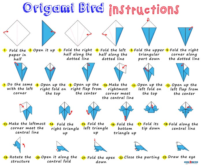 burung origami