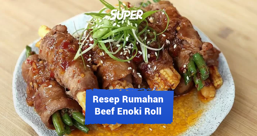resep enoki beef roll