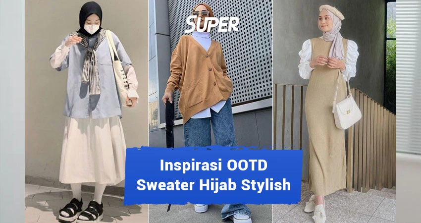 ootd sweater hijab