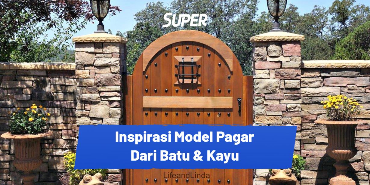 24 Inspirasi Desain Pagar Batu Alam yang Modern dan Elegan