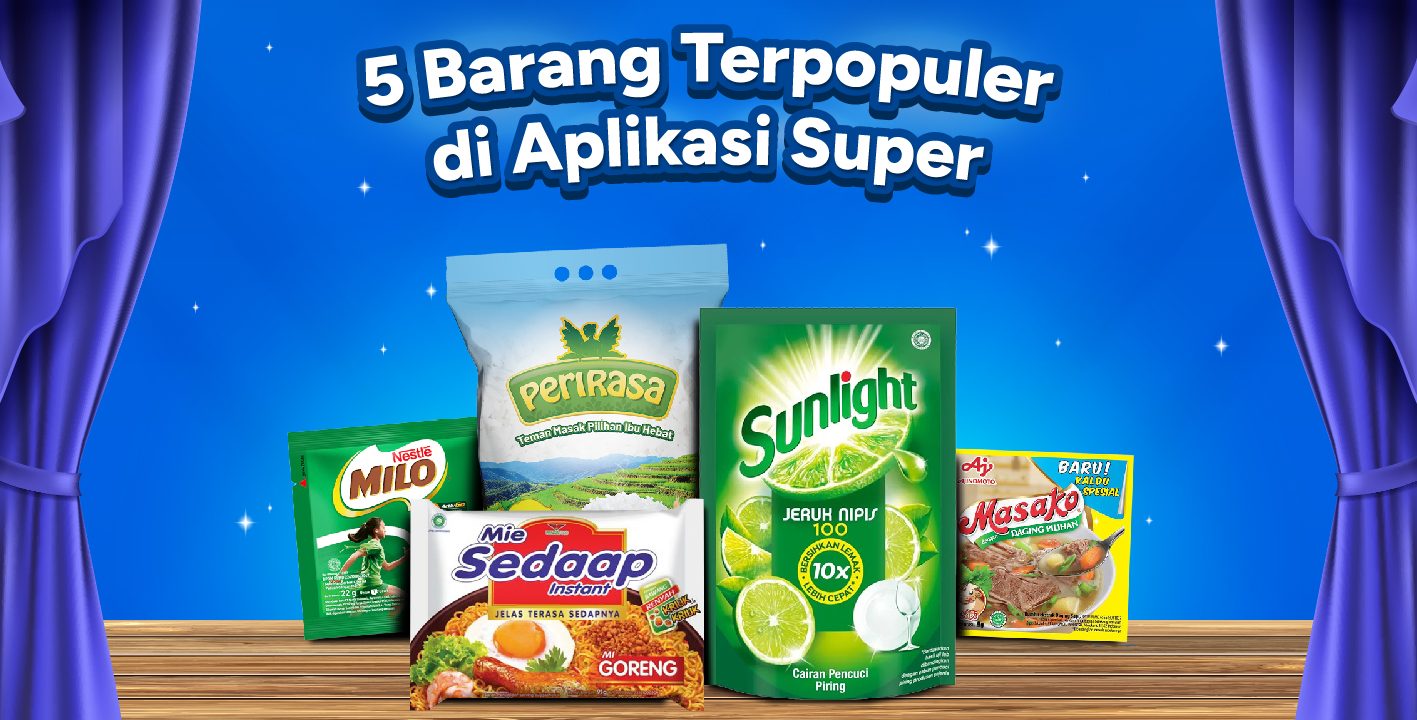 Barang terpopuler di Aplikasi Super