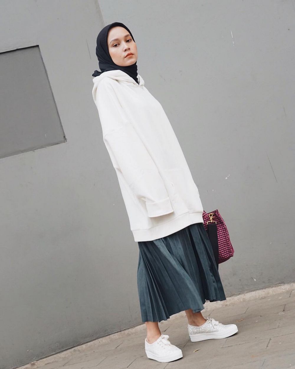ootd style hoodie hijab