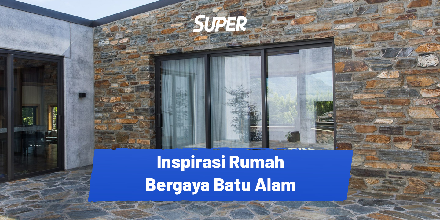 Rumah bergaya batu alam