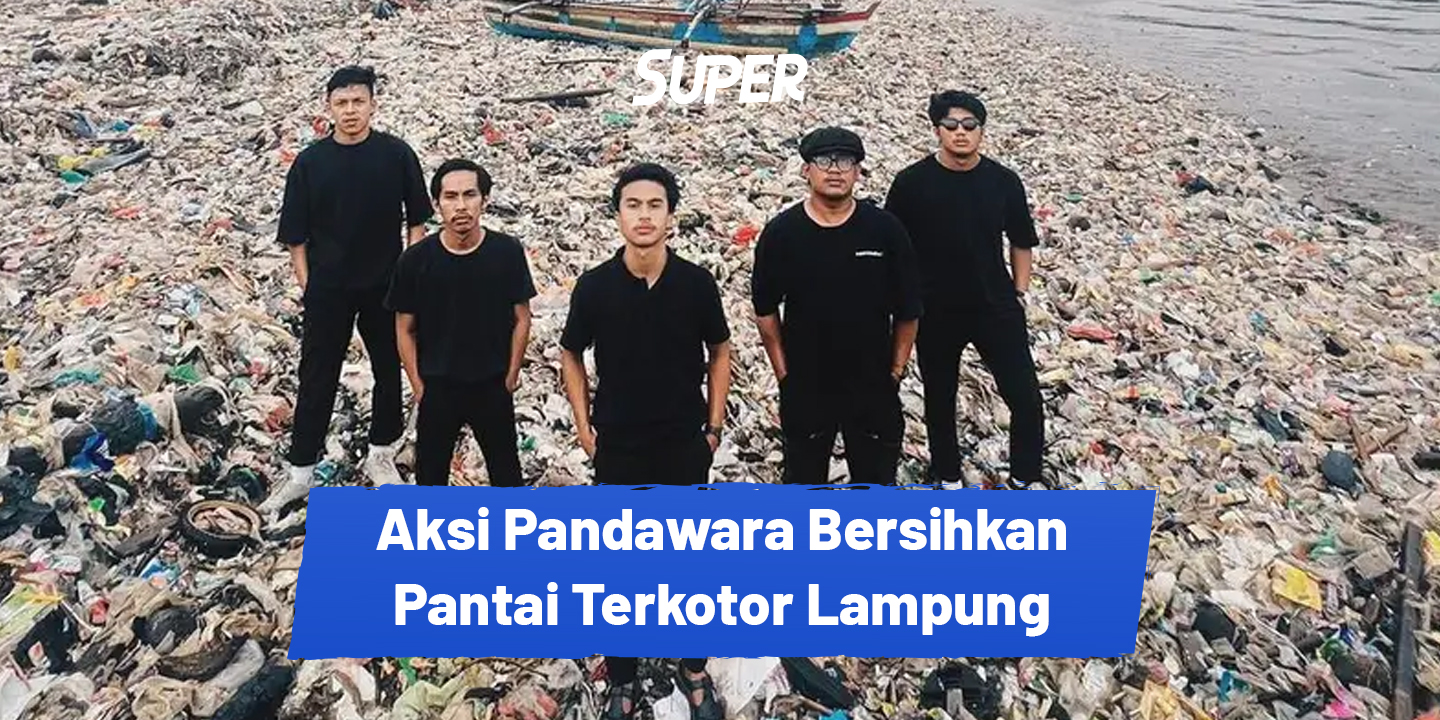 pandawara bersihkan pantai sukaraja