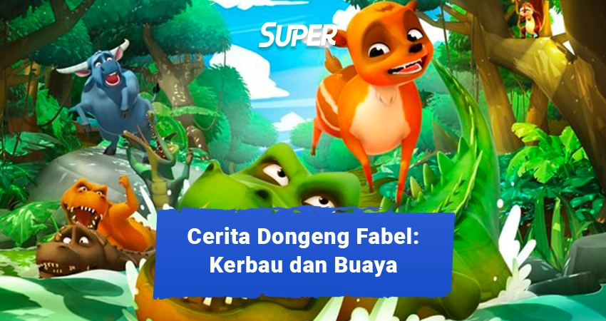 dongeng kerbau dan buaya
