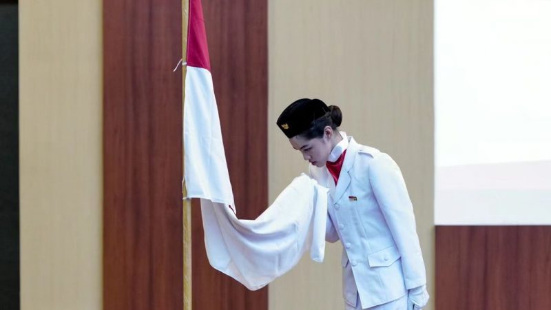 shaista anak rionaldo stockhorst jadi paskibra