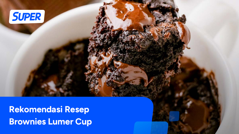 Resep brownies lumer cup