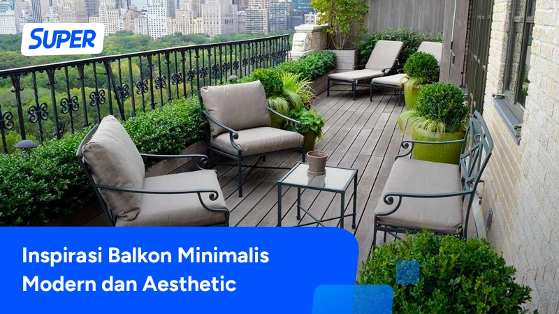 desain balkon minimalis modern