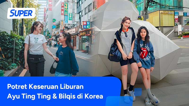 foto ayu ting ting dan bilqis di korea