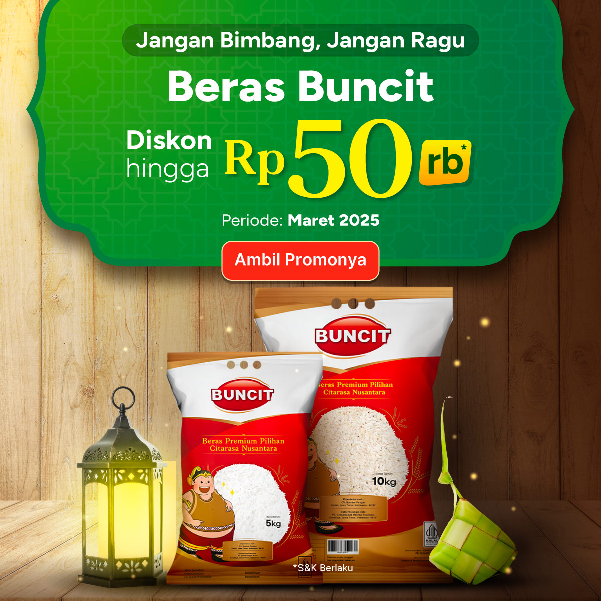 Beras Buncit Promo